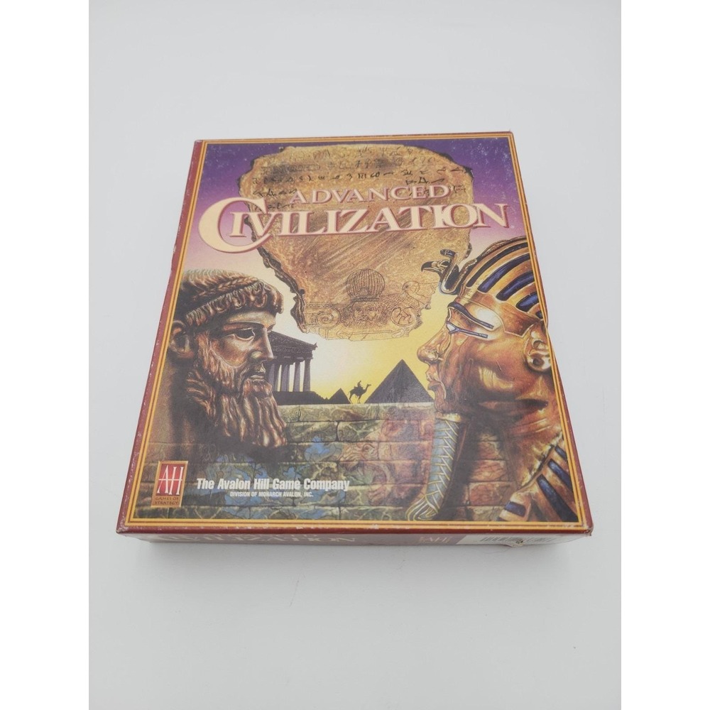 Advanced Civilization PC CD-ROM Big Box Game Avalon Hill 1995 Complete CIB